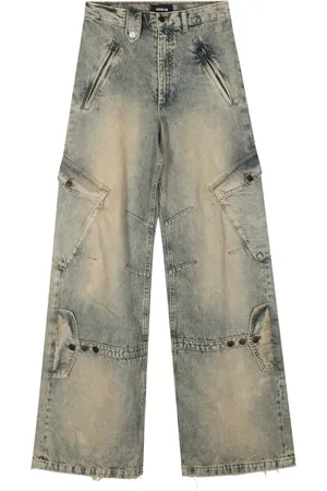 EgonLab Jeans cargo con diseño ancho