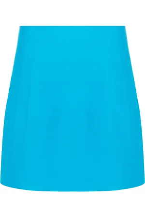 Jil Sander Falda corta de canalé fino