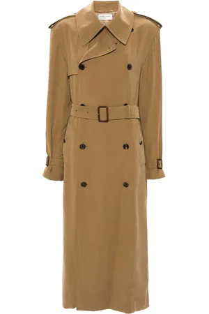 Saint Laurent Gabardina con doble botonadura