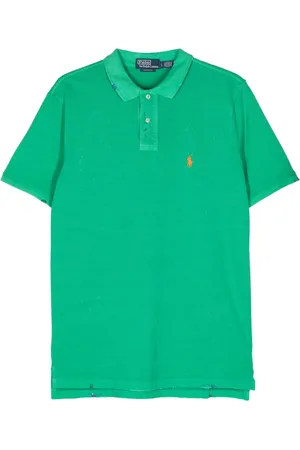 Ralph Lauren Playera tipo polo con logo bordado