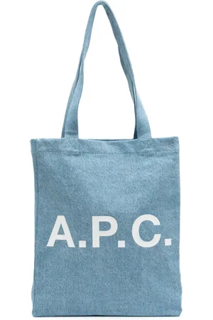 A.P.C. Tote de mezclilla Lou con logo estampado