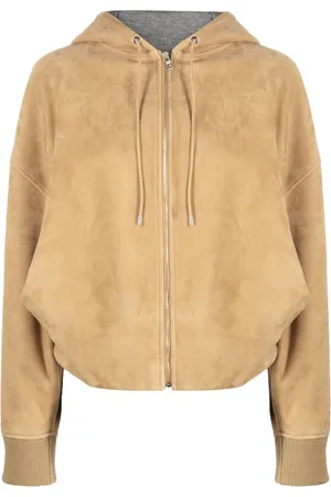 Loewe Chamarra bomber de gamuza con cierre