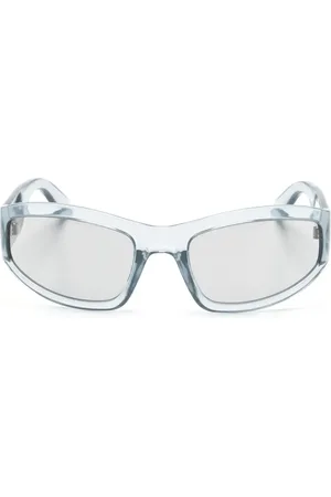 Moschino Lentes de sol biker con letras del logo