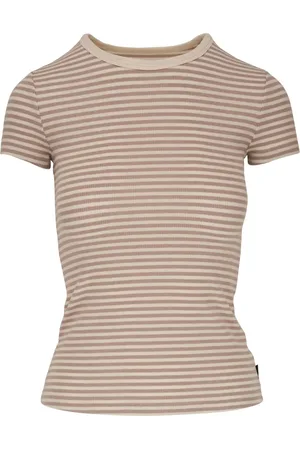 AG Jeans Playera de tejido fino con motivo de rayas