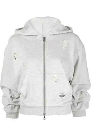 Ground Zero Hoodie con efecto envejecido