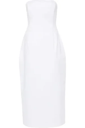 MAGDA BUTRYM Vestido midi con diseño strapless