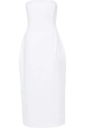 MAGDA BUTRYM Vestido midi con diseño strapless