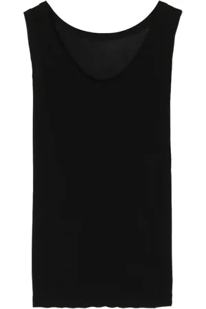 YOHJI YAMAMOTO Top con cuello redond