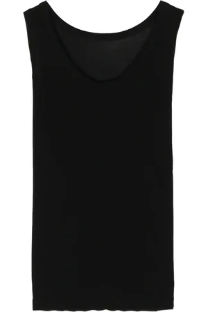 YOHJI YAMAMOTO Top con cuello redond