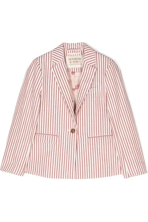 Scotch&Soda Blazer de tejido seersucker con botones