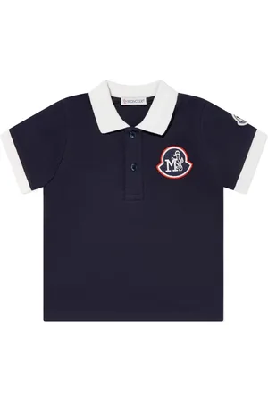 Moncler Playera tipo polo con parche del logo
