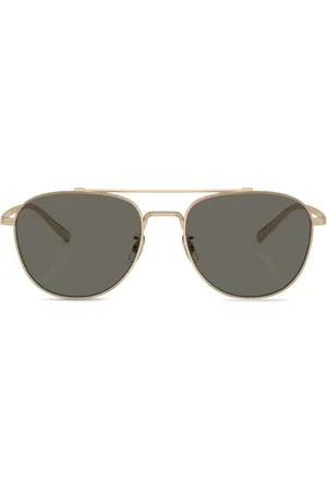 Oliver Peoples Lentes de sol Rivetti con armazón estilo piloto