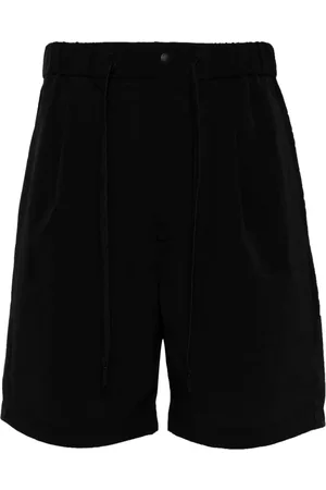 Snow Peak Shorts de terciopelo con logo estampado