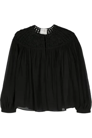 FORTE FORTE Blusa con paneles de crochet
