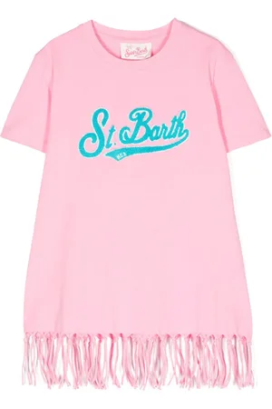 MC2 SAINT BARTH Vestido con logo afelpado