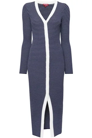 Staud Vestido tejido de canalé Shoko