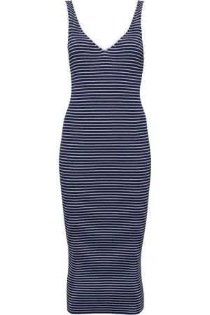 Staud Vestido de canalé Dana