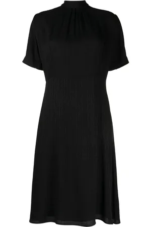 Givenchy Vestido midi de seda con motivo 4G jacquard
