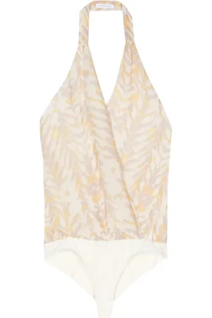 Patrizia Pepe Body de gasa con animal print