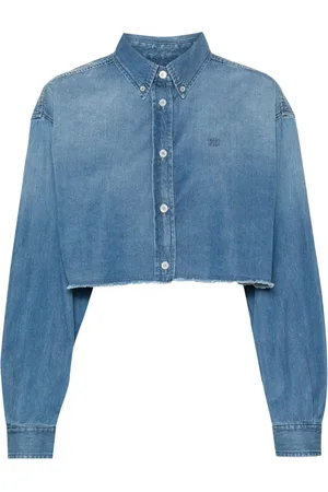 Givenchy Camisa corta de mezclilla