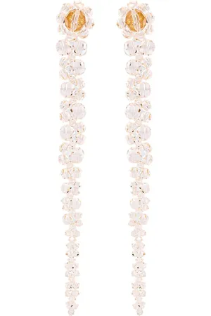 Simone Rocha Aretes con detalles de cristal