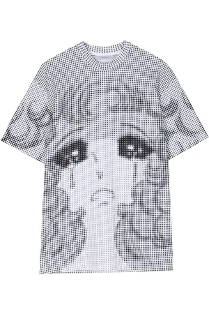 pushBUTTON Playera con estampado gráfico