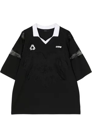 pushBUTTON Playera con panel de encaje