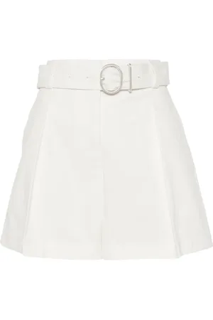 Jil Sander Shorts con cinturón y detalle de pinzas