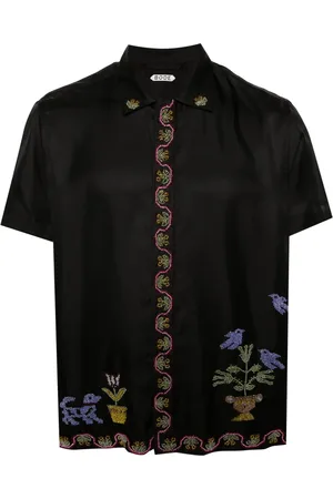 BODE Camisa de seda Garden Sampler