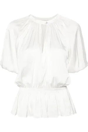 Zadig & Voltaire Blusa de satén con abertura