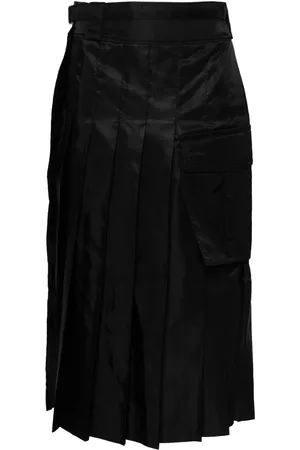 SACAI Falda midi con diseño plisado