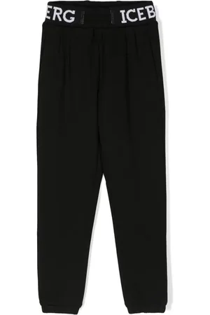 Iceberg Pantalones con logo en la pretina
