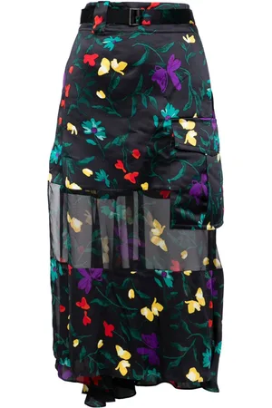 SACAI Falda con estampado floral