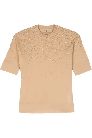 ERMANNO SCERVINO Playera con detalles de strass