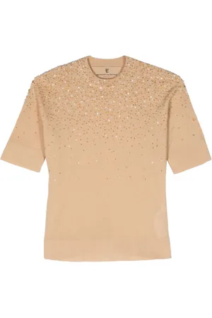 ERMANNO SCERVINO Playera con detalles de strass
