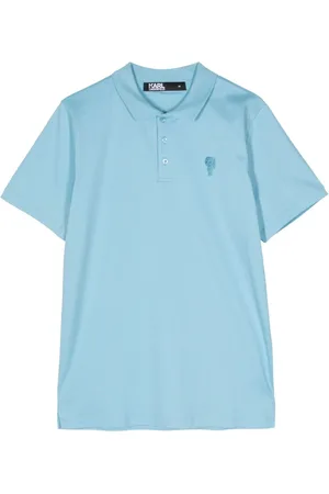 Karl Lagerfeld Playera tipo polo con bordado Ikonik