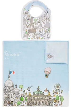 Atelier Choux Set de manta con estampado Paris