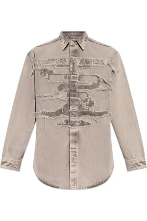 Y / PROJECT Camisa de mezclilla deshilachada