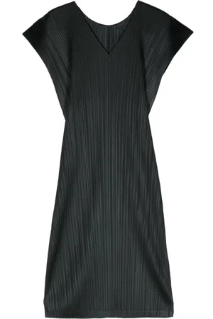 PLEATS PLEASE ISSEY MIYAKE Vestido midi con diseño plisado