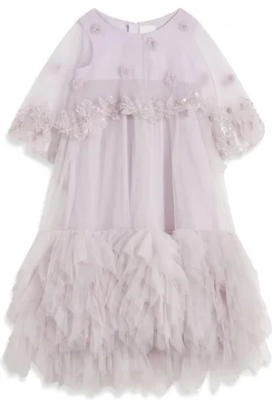 Maison Ava Vestido con apliques florale