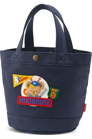 Miki House Tote con parche de oso