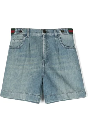 Gucci Shorts de mezclilla con detalle Web