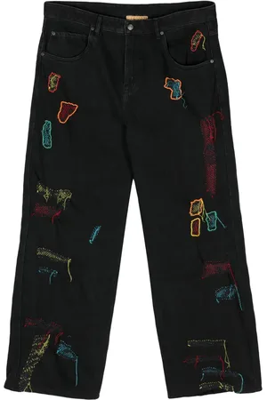 Glass Cypress Jeans rectos con efecto envejecido