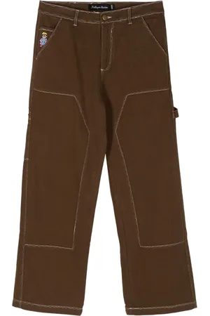 KIDSUPER STUDIOS Pantalones estilo worker Messy Stitched