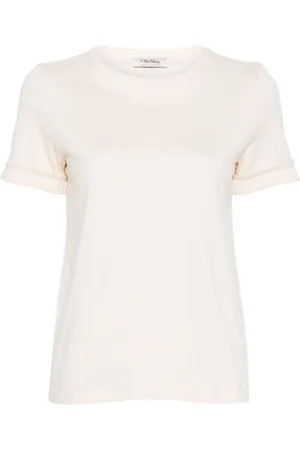 Max Mara Playera con detalles plisados
