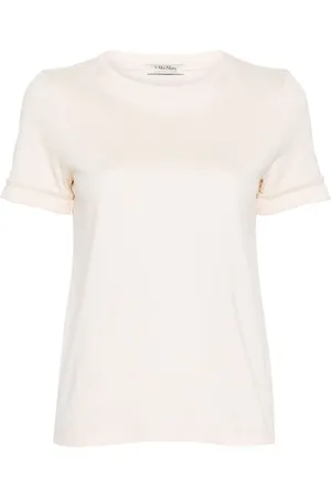 Max Mara Playera con detalles plisados