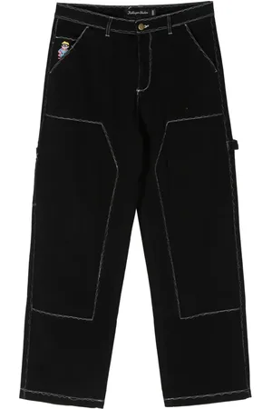 KIDSUPER STUDIOS Pantalones estilo worker Messy Stitched