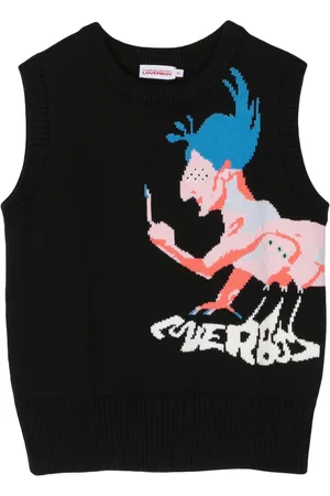 Charles Jeffrey Loverboy Chaleco tejido en intarsia