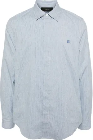 AMIRI Camisa con rayas estampadas y logo bordado
