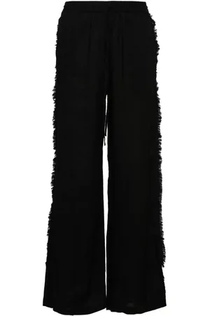 P.A.R.O.S.H. Pantalones rectos con flecos